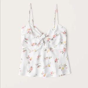 NWT Abercrombie Tie Front Cami